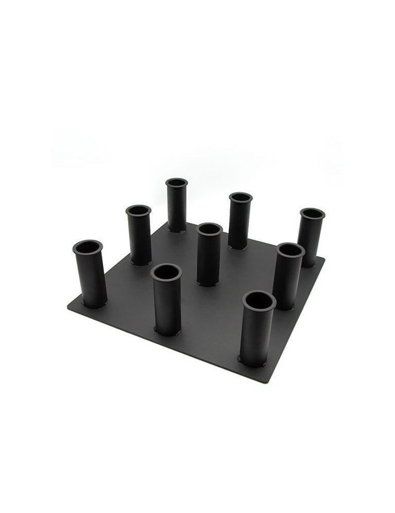 Porte‑barres lestées – Support 9 barres acier Ø 45 mm | Kiné Stock