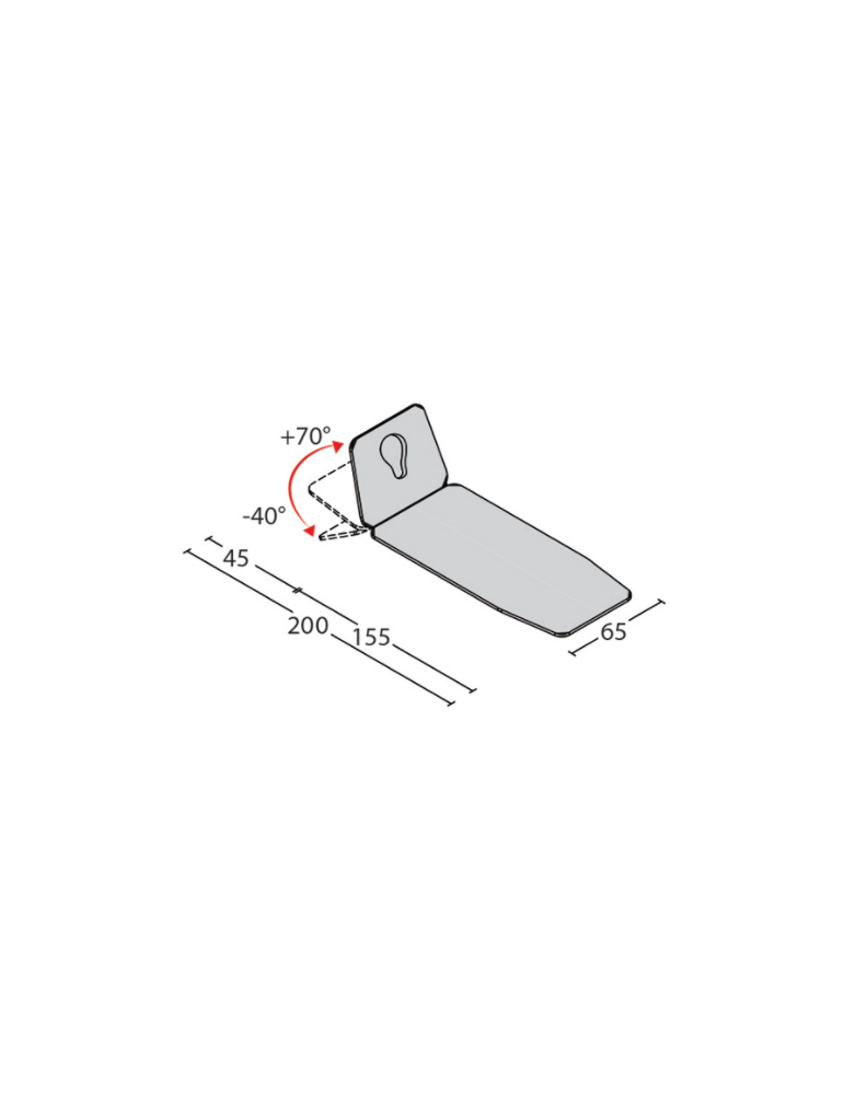 Table Giove 2 – 2 plans motorisée – largeur 65 cm | Kiné Stock