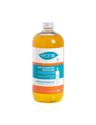 Huile de massage musculaire bio EONA 500 ml