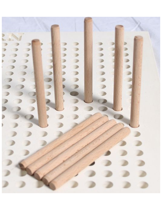 10 bâtonnets en bois pour plateau canadien