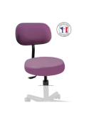 Tabouret assise cousue avec dossier | Kiné Stock