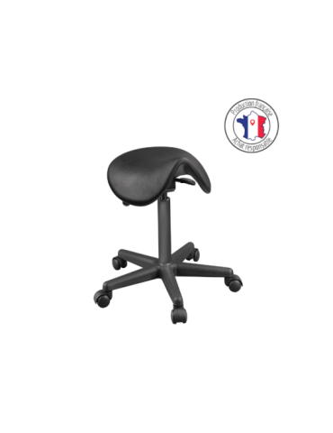 Tabouret selle Pony noir