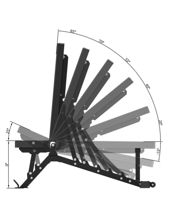 Banc de musculation réglable Vertical WBX-700 | Kiné Stock