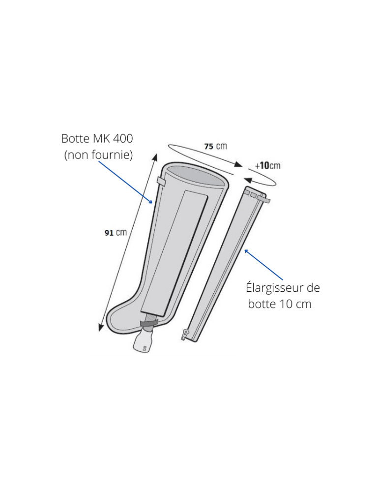 Elargisseurs bottes pour MK 400 | KINESTOCK