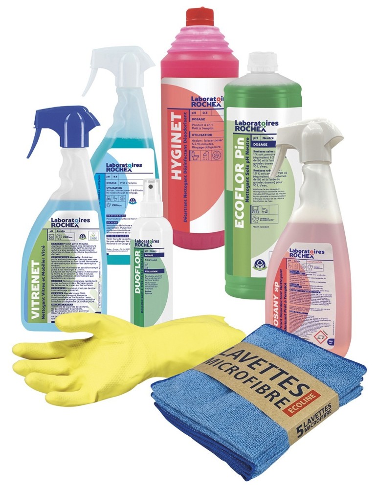 Kit de nettoyage bureaux & sanitaires