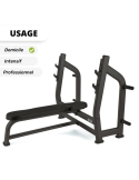 Banc de musculation plat olympique WBX-3400 | Kinéstock