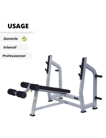 Banc de musculation décliné olympique