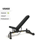 Banc de musculation ajustable | Kiné Stock