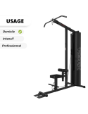 Station de musculation lat machine | Kiné Stock