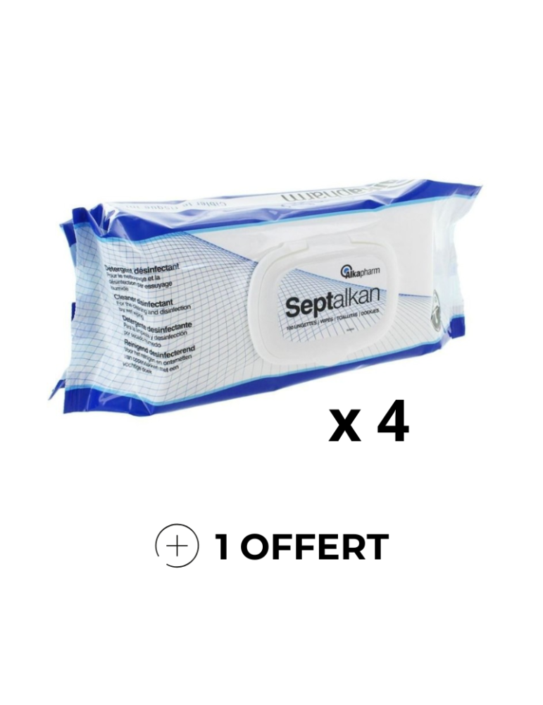 Lingettes Septalkan désinfectantes | Kiné Stock