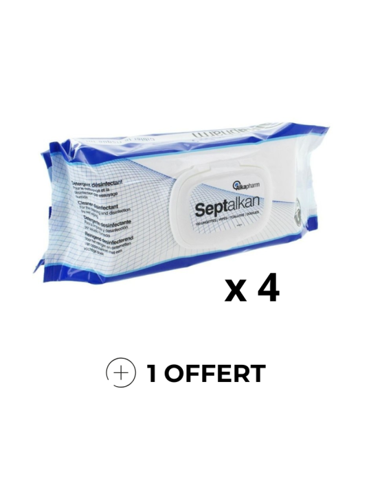 Lingettes Septalkan désinfectantes | Kiné Stock