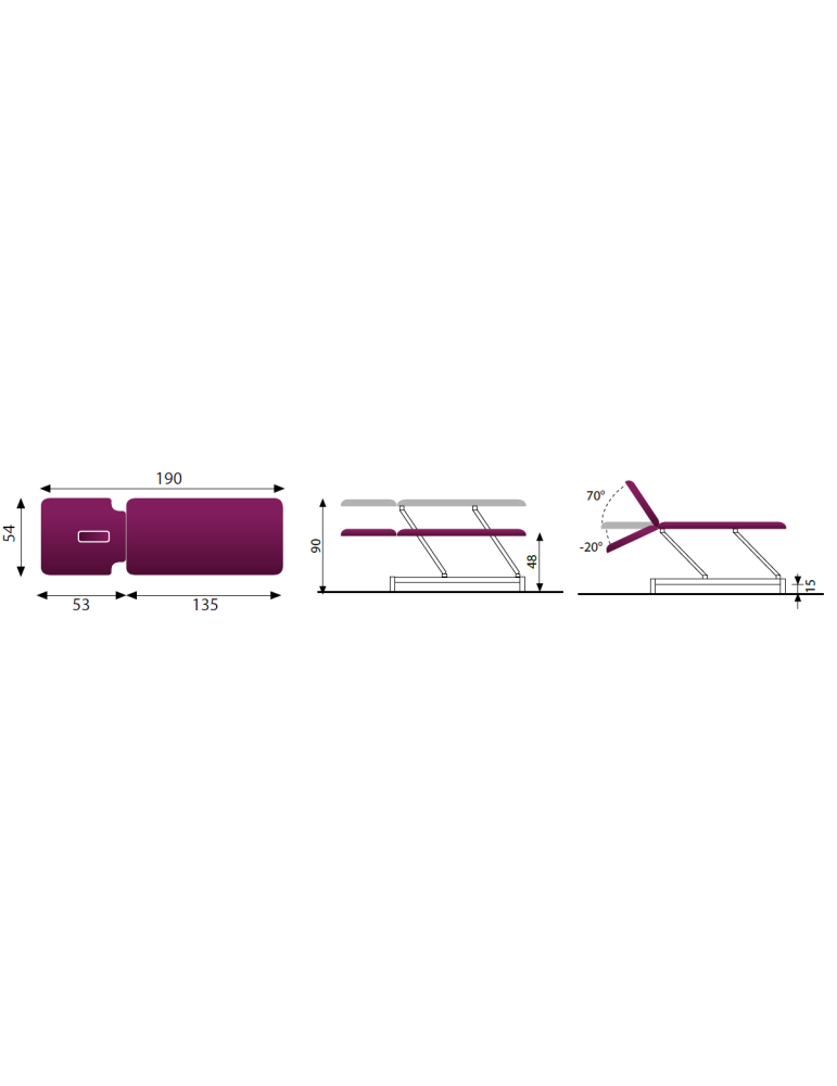 Table osteo – OS 206 – repose bras fixe | KINESTOCK