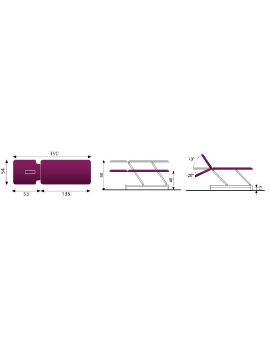 Table osteo – OS 206 – repose bras fixe | KINESTOCK