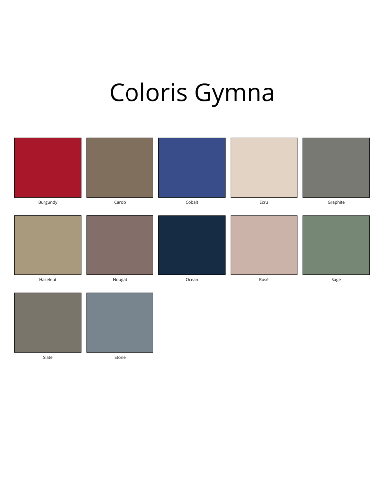 Table 2 plans GYMNA.GO D2 | KINESTOCK