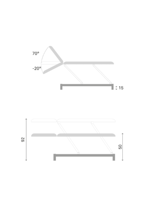 Table osteo – OS 206 – repose bras fixe | KINESTOCK