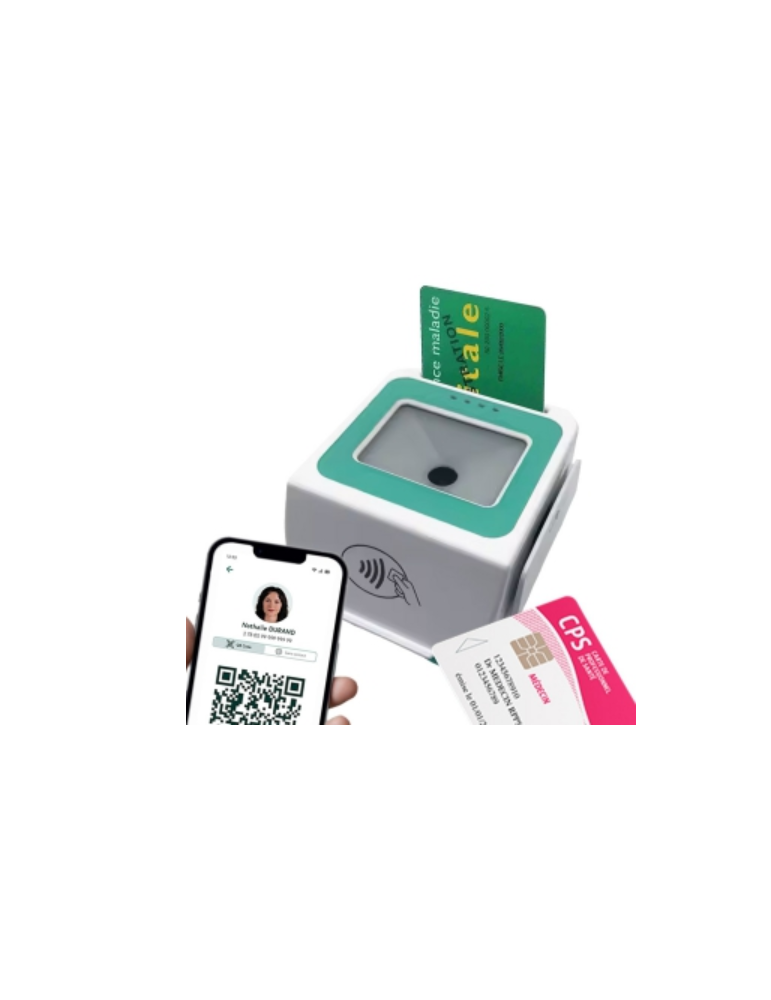 Lecteur SESAM-Vitale LKN600 | lecteur e-carte Vitale QR Code & NFC