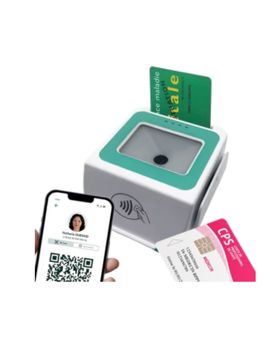 Lecteur SESAM-Vitale LKN600 | lecteur e-carte Vitale QR Code & NFC