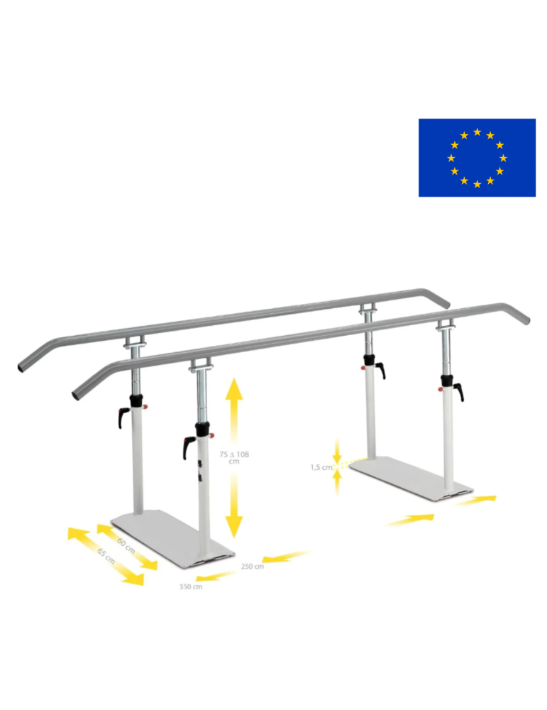 Barres parallèles pliables Easy Click Klassic 3 m | Kiné Stock