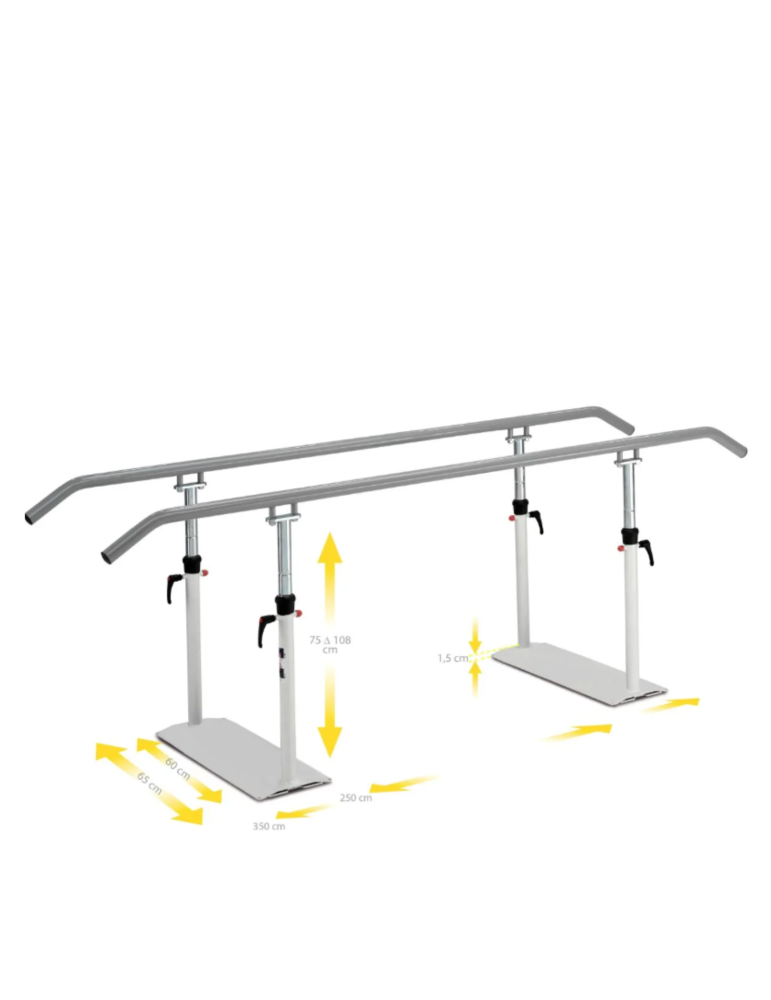 Barres parallèles pliables Easy Click Klassic 3 m | Kiné Stock