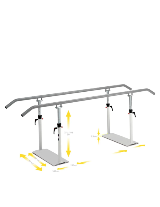 Barres parallèles pliables Easy Click Klassic 3 m | Kiné Stock