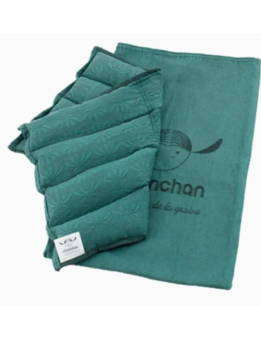 Coussin compresse aux graines de chanvre chaud froid pour thermothérapie naturelle
