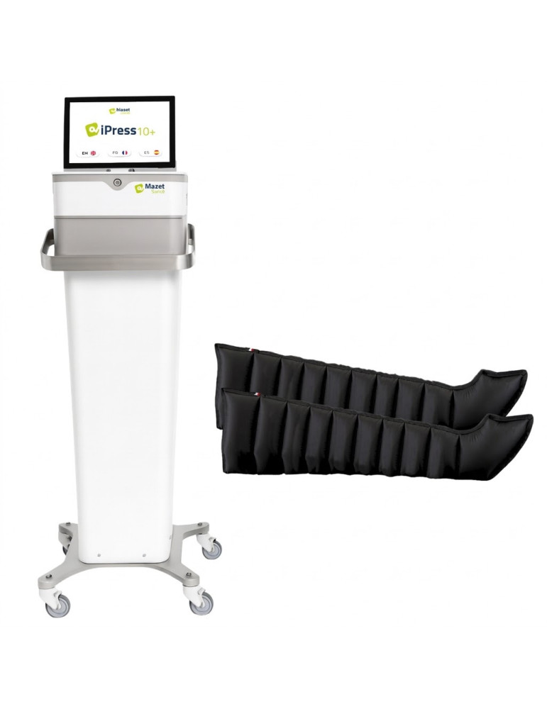 Pack iPress 10+ avec bottes 10 cellules ZIP + écran | Kiné Stock
