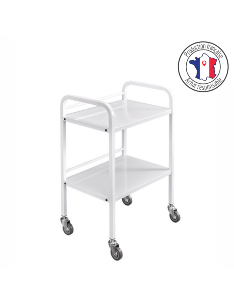Gueridon 2 plateaux métal | Kiné Stock