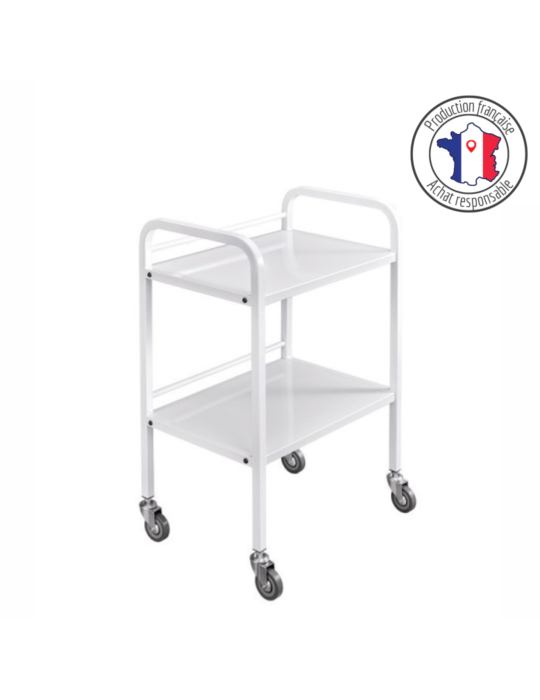 Gueridon 2 plateaux métal | Kiné Stock