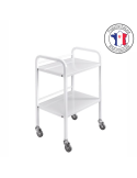Gueridon 2 plateaux métal | Kiné Stock