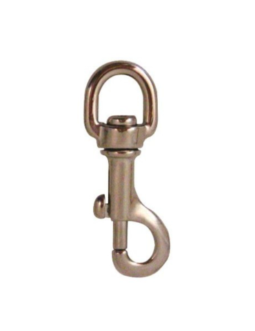 Mousqueton tournant clip chromé | Kiné Stock 2