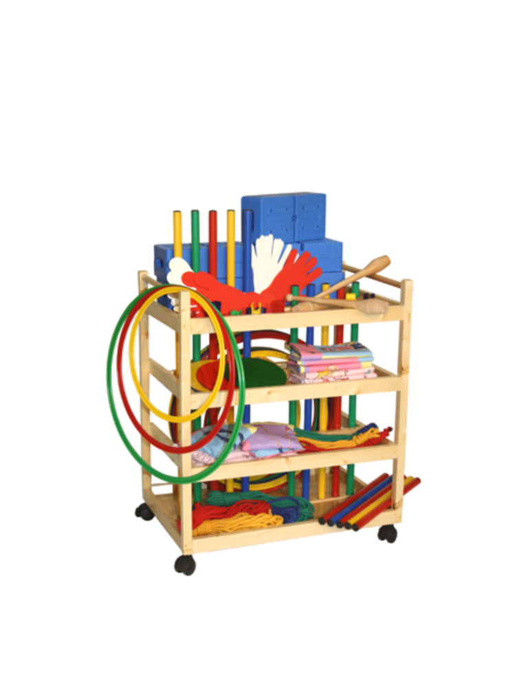 Chariot de psychomotricité équipé | KINESTOCK