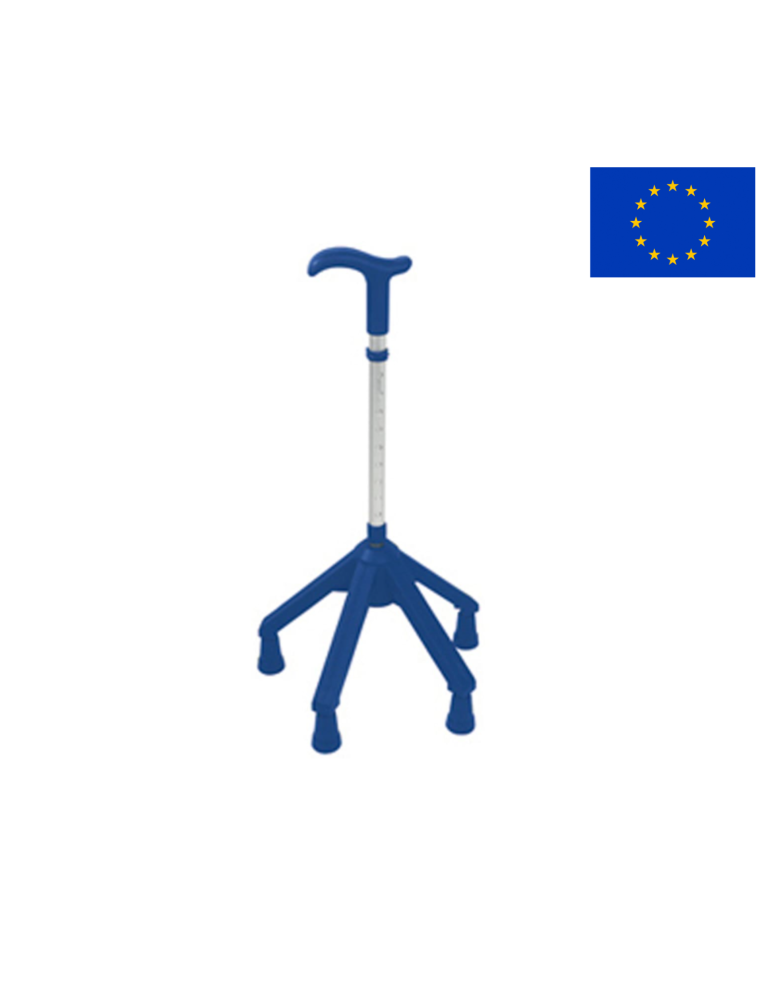 Canne quadripode pédiatrique réglable | KINESTOCK