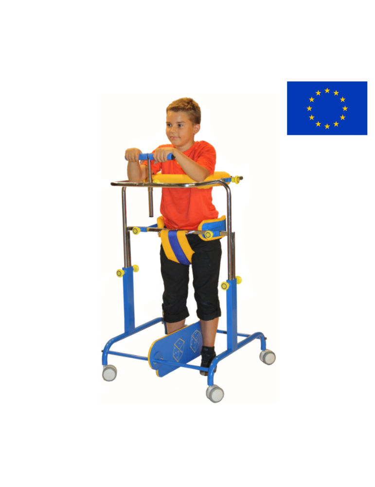 Support axial avec poignée réglable pour déambulateur | KINESTOCK