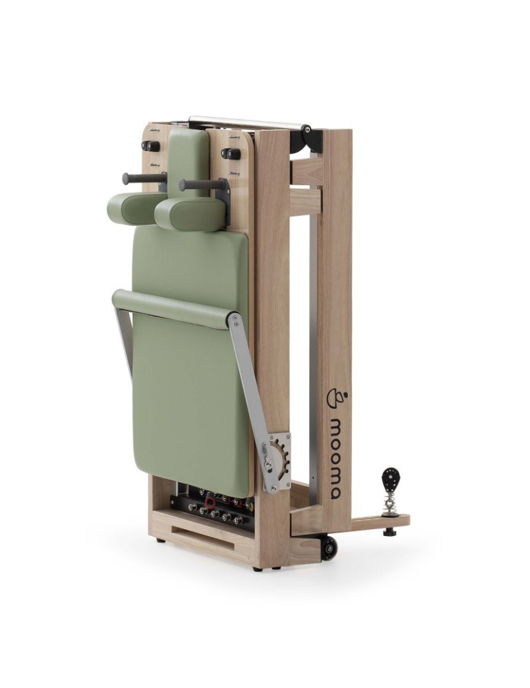 Reformer Pilates pliable MOOMA en bois | Kinestock